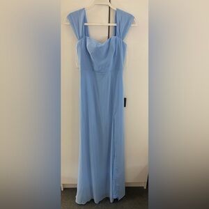 Lulu’s Brand New Elegant Light Blue Wedding Guest Dress